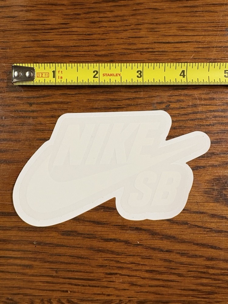 Nike SB White Sticker Authentic NEW