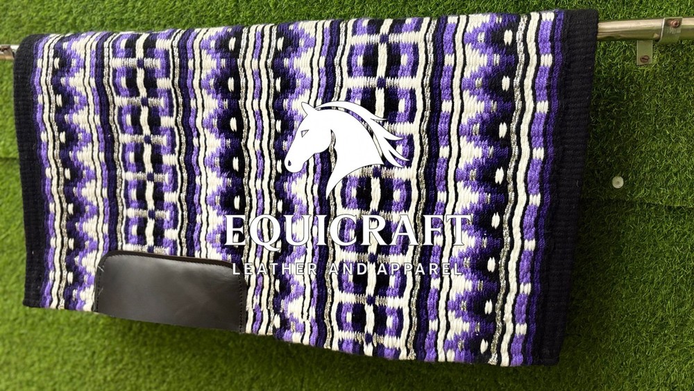 Western Show Saddle Blanket | Handwoven 100% NZ Wool Pad All Sizes