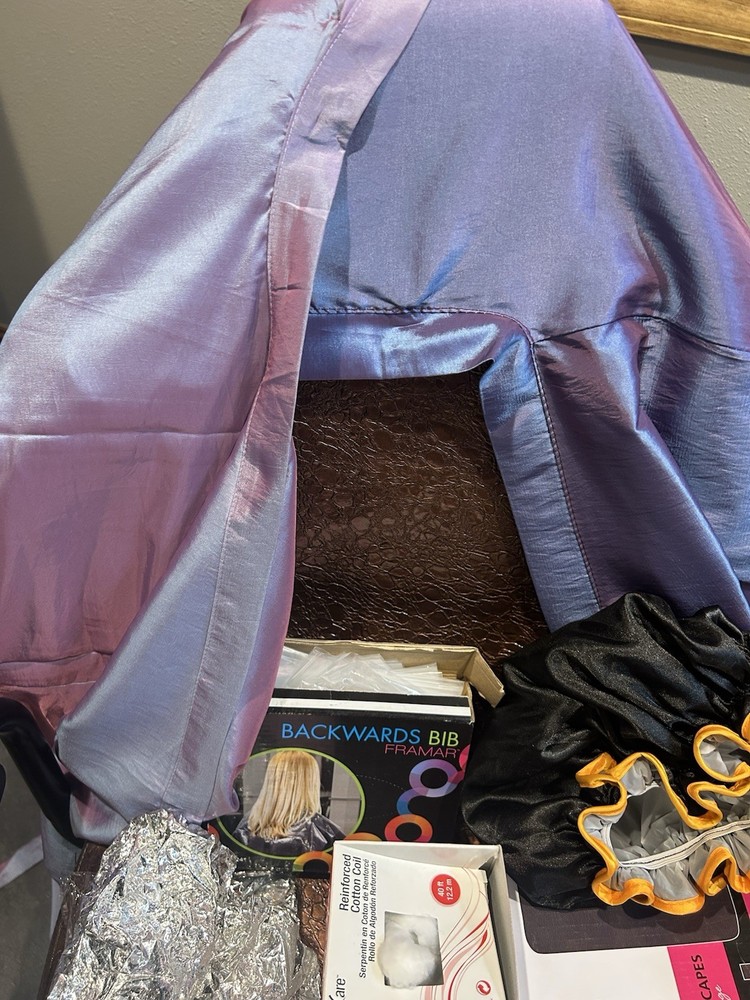 Salon Capes, Aprons, Caps, And Misc