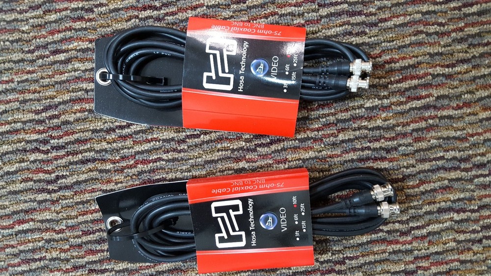 HOSA TECHNOLOGY VIDEO 75-OHM COAXIAL CABLE 10FT