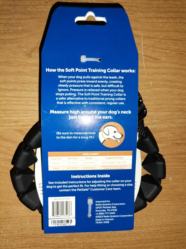 PetSafe Soft Point No Pull Training Dog Collar, Medium upto 55lbs - Retails $17