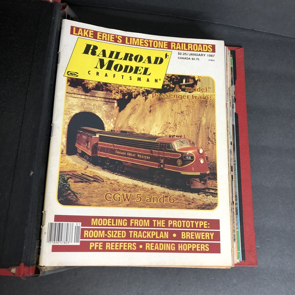 1987 Railroad Model Craftsman Magazine 12 Back Issues COMPLETE Trains