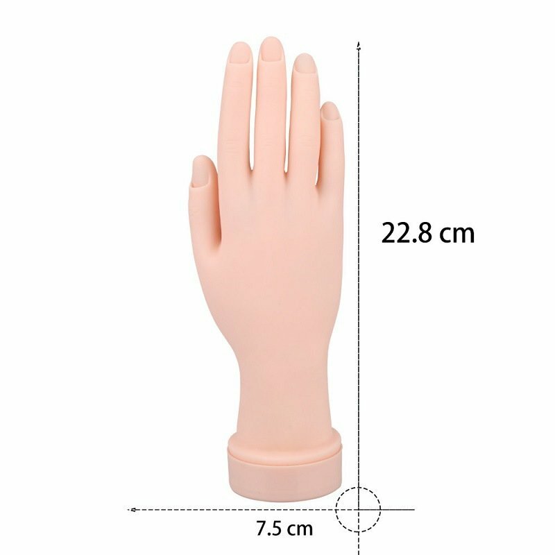 Manicure practice plastic hand model