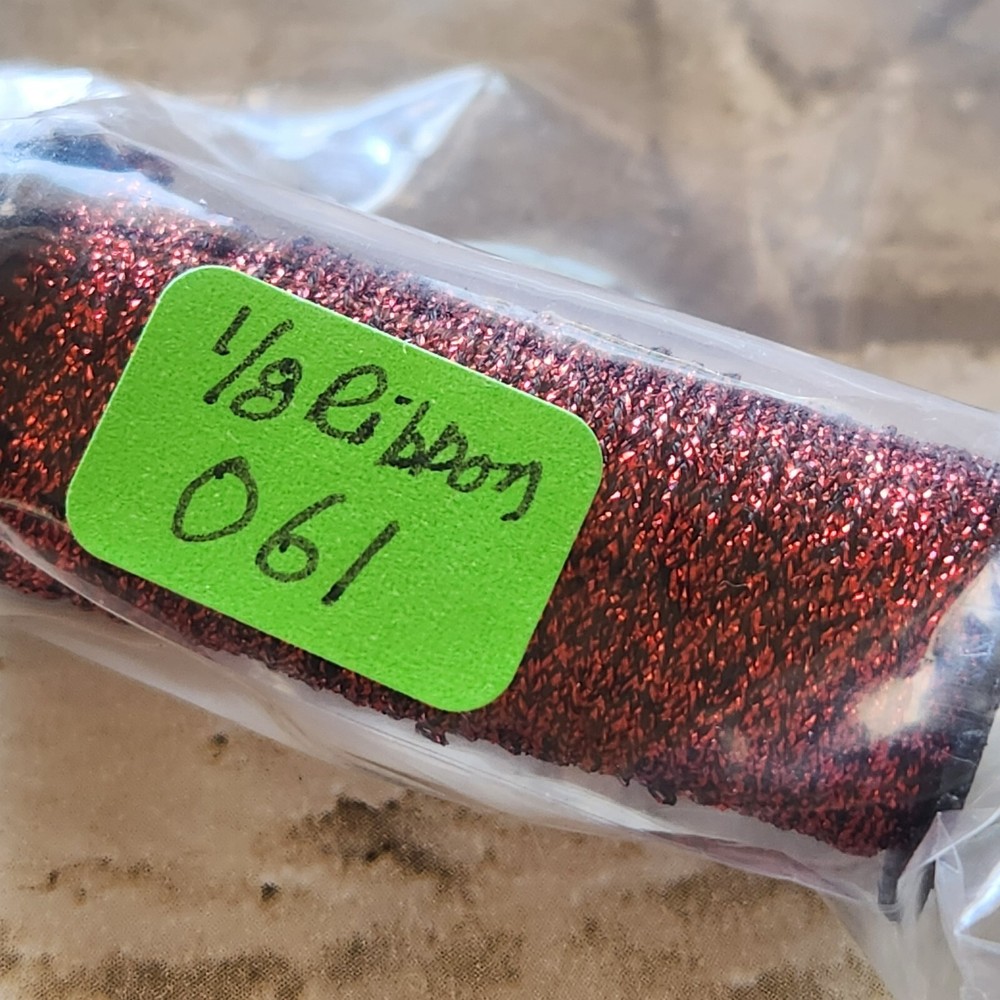 Kreinik 1/8" Ribbon Ruby Red 5 Meter Spool