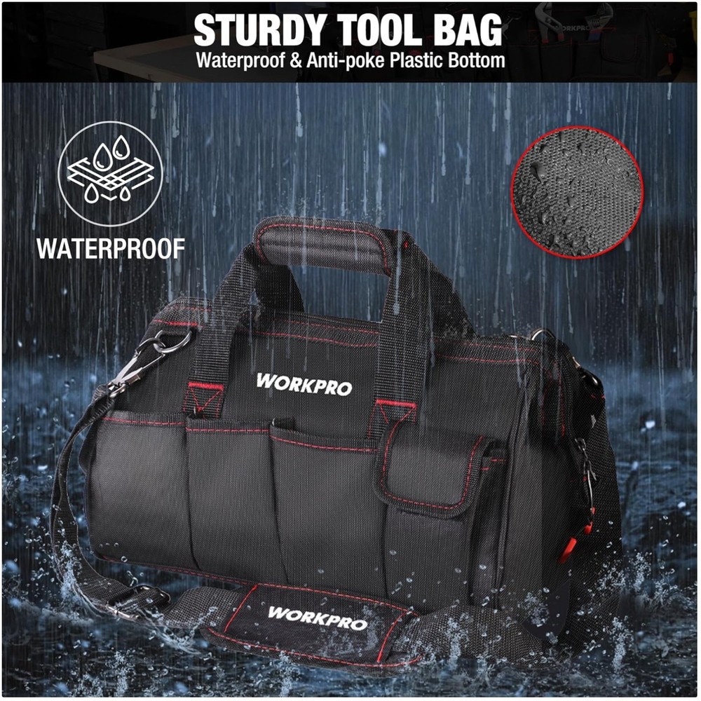 Professional 16" Tool Carrier with Adjustable Strap