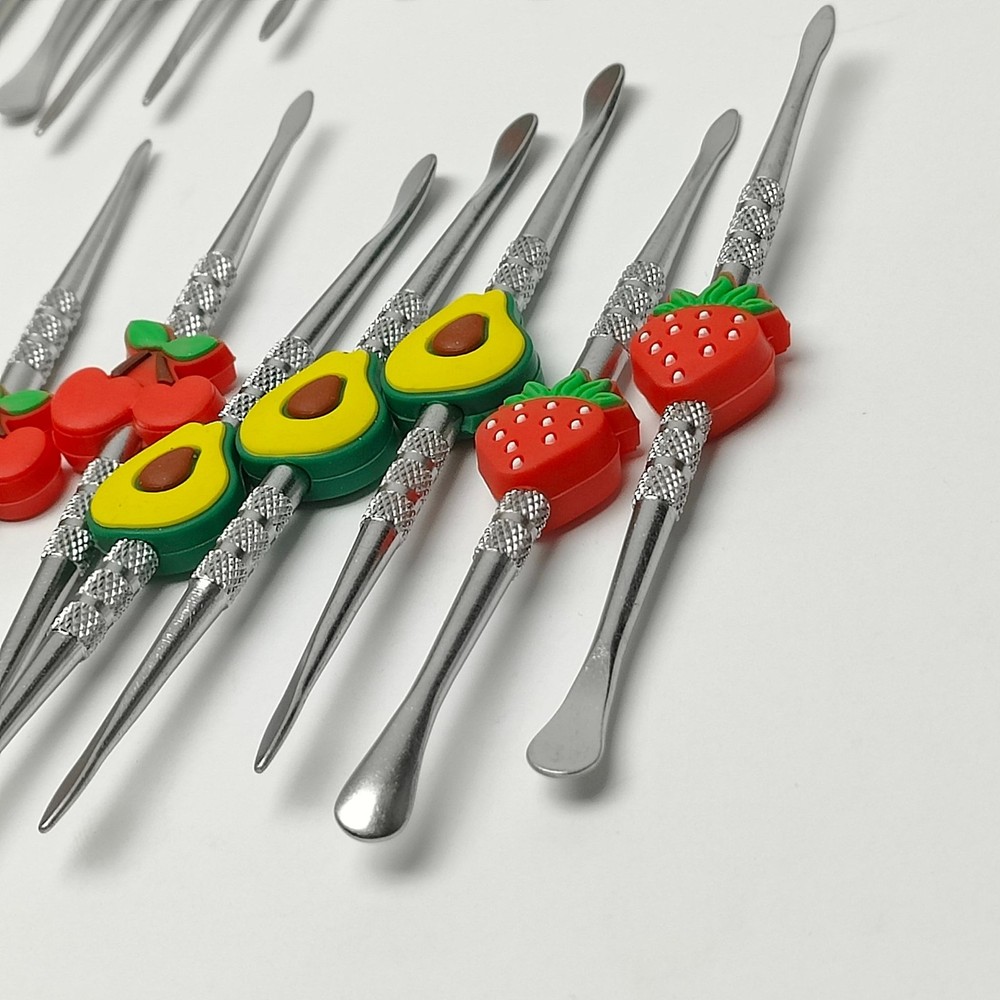 30ct -SirEEL Dab Tools Set Fruit Veggies Silicone Handle Stainless Double End
