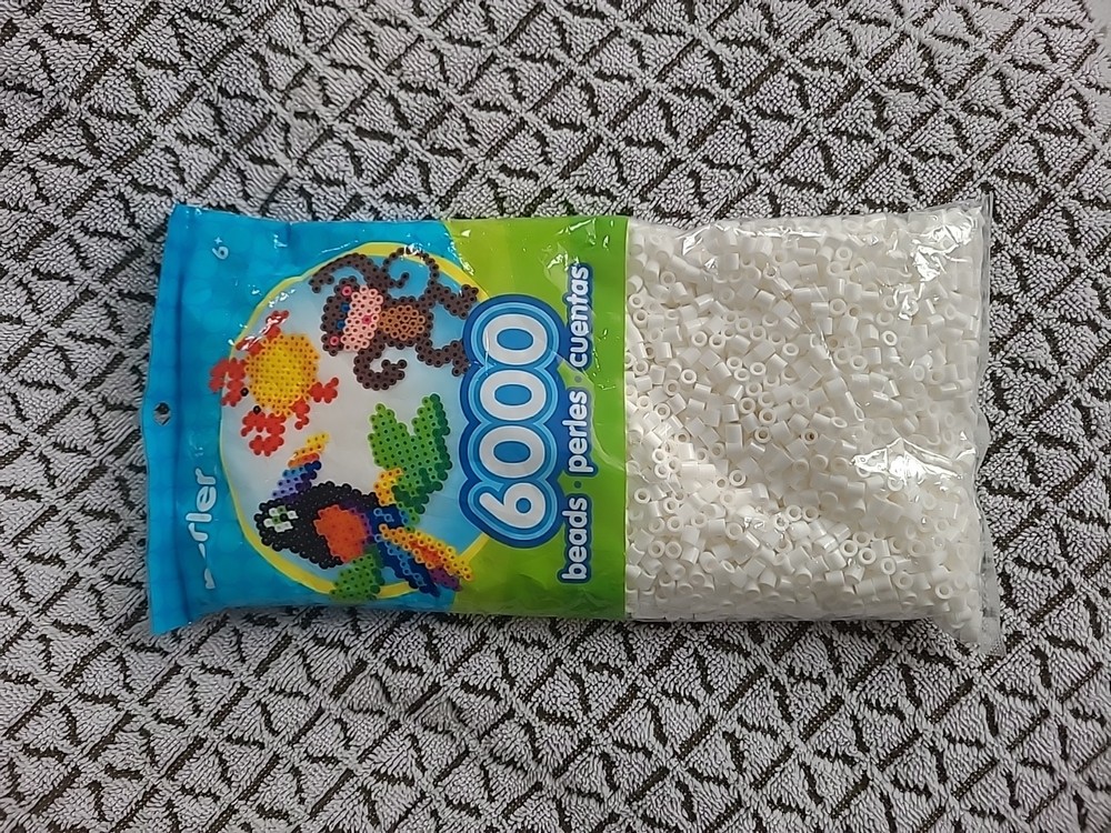 Perler Beads White 6000 Pieces