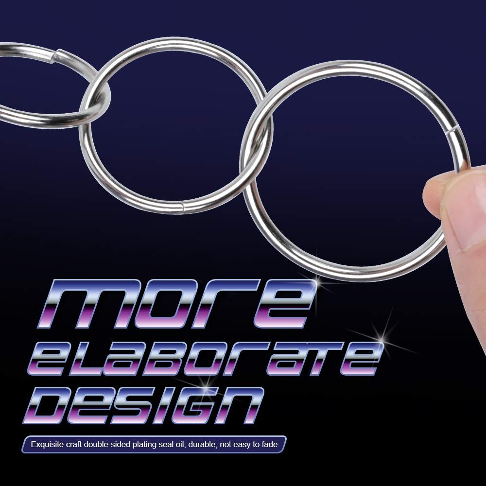 Complete 50 Pcs O Ring Set for Macrame & Crafts - 5 Sizes, Durable Finish