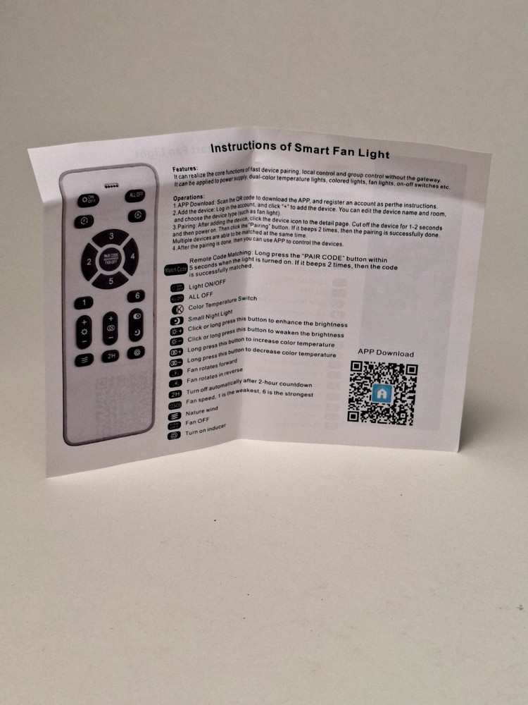 Universal Ceiling Fan Remote Control Kit Replacement, 6-Speed Settings NEW