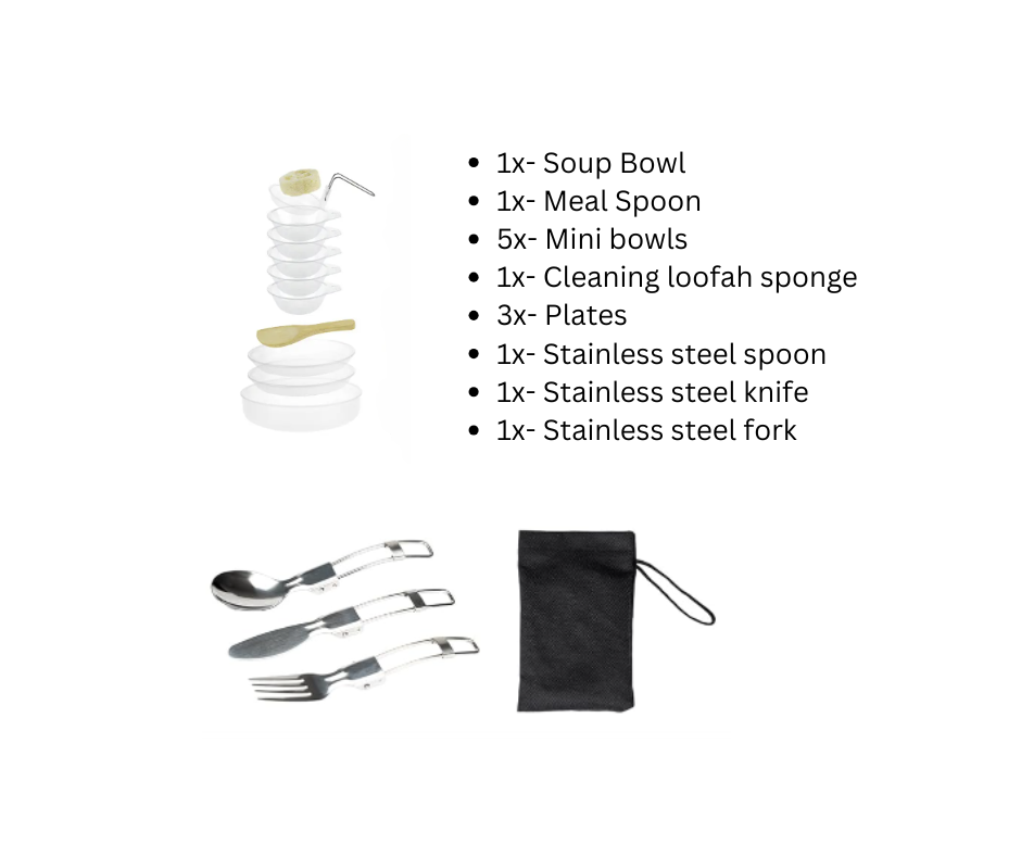 30-Piece Camping Cookware Mess Kit