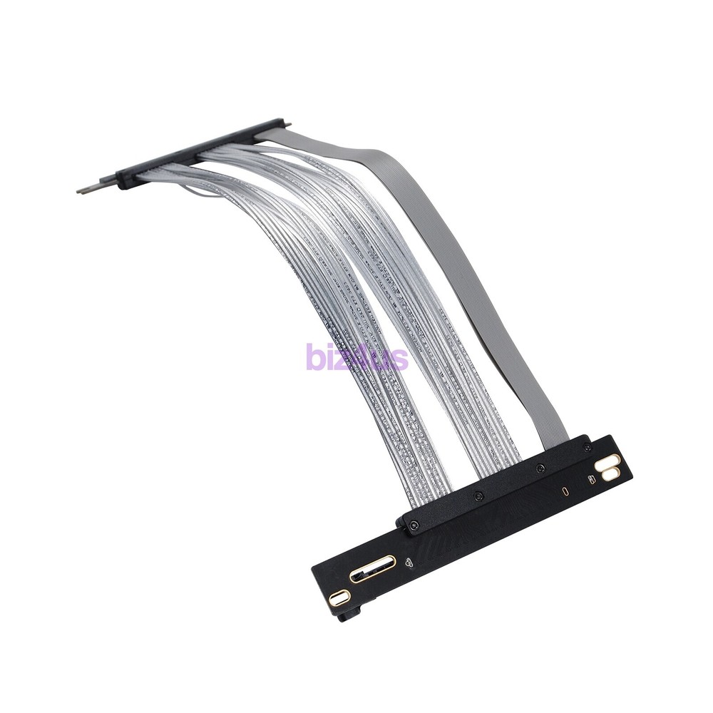 30CM 90 Degree PCIE 4.0 Extension Cable 16x Shielded High Speed GPU Riser Cable