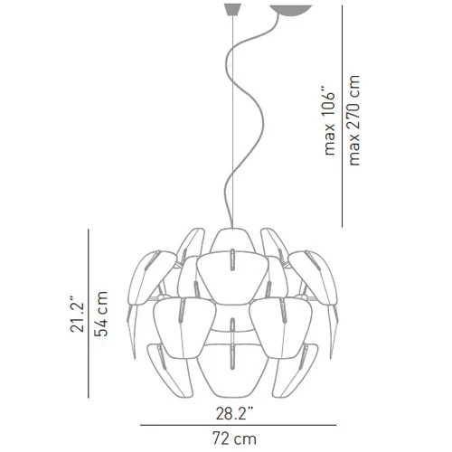 Luceplan Hope Pendant Light/Chandelier