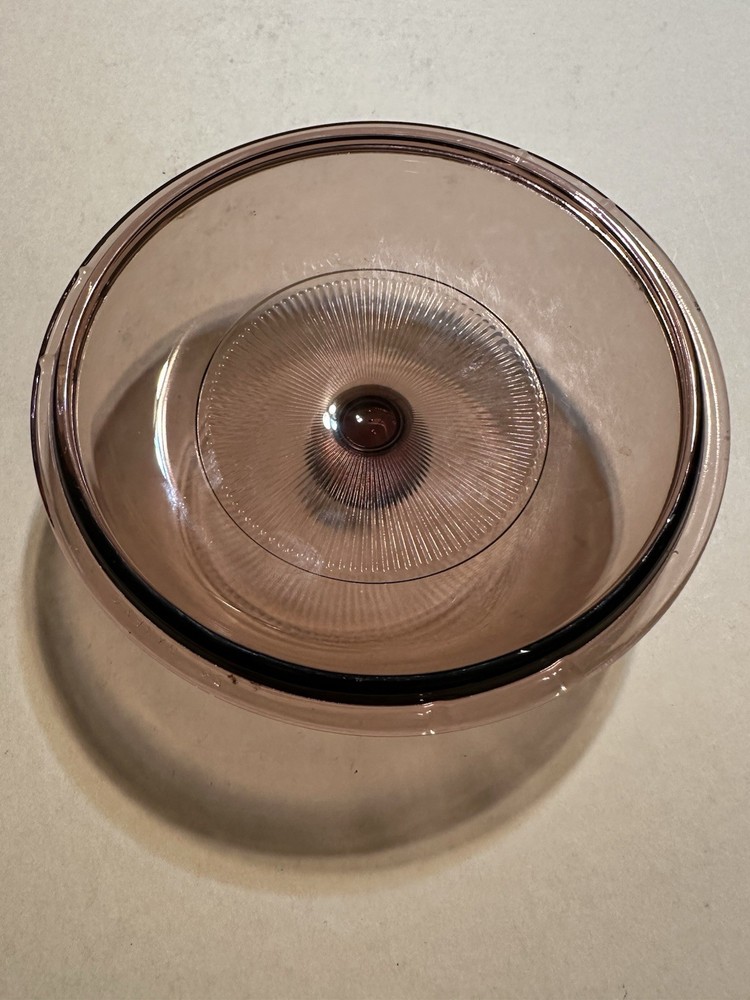 PYREX Visions Cranberry V-1-C Replacement LID Only Pre Owned
