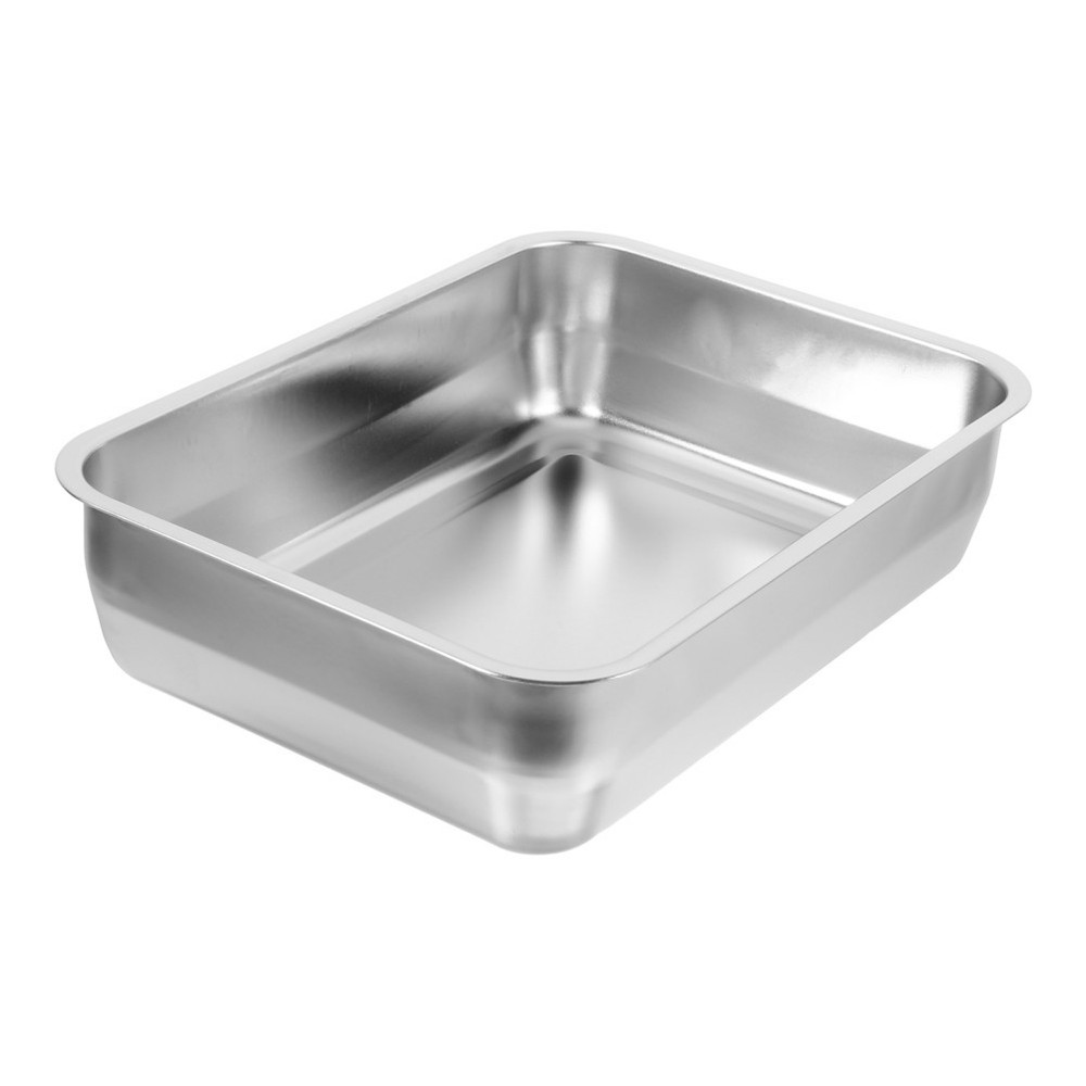 Stainless Steel Roasting Pan Roasting Plate Rectangular Tray Catering