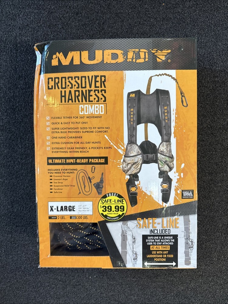 Muddy Hunting Tree Stand Safety Systems Lightweight Padded Nylon Quick-Release