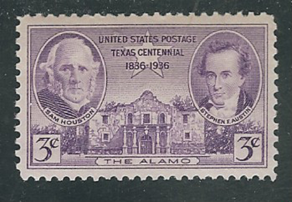 #776... 3 Cent...Texas Centennial...12 Stamps ...Mint Never Hinged