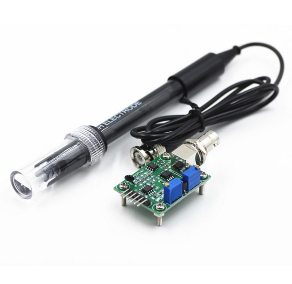 Liquid PH0-14 Value Detect Sensor Module + PH Electrode Probe BNC for Arduino TC