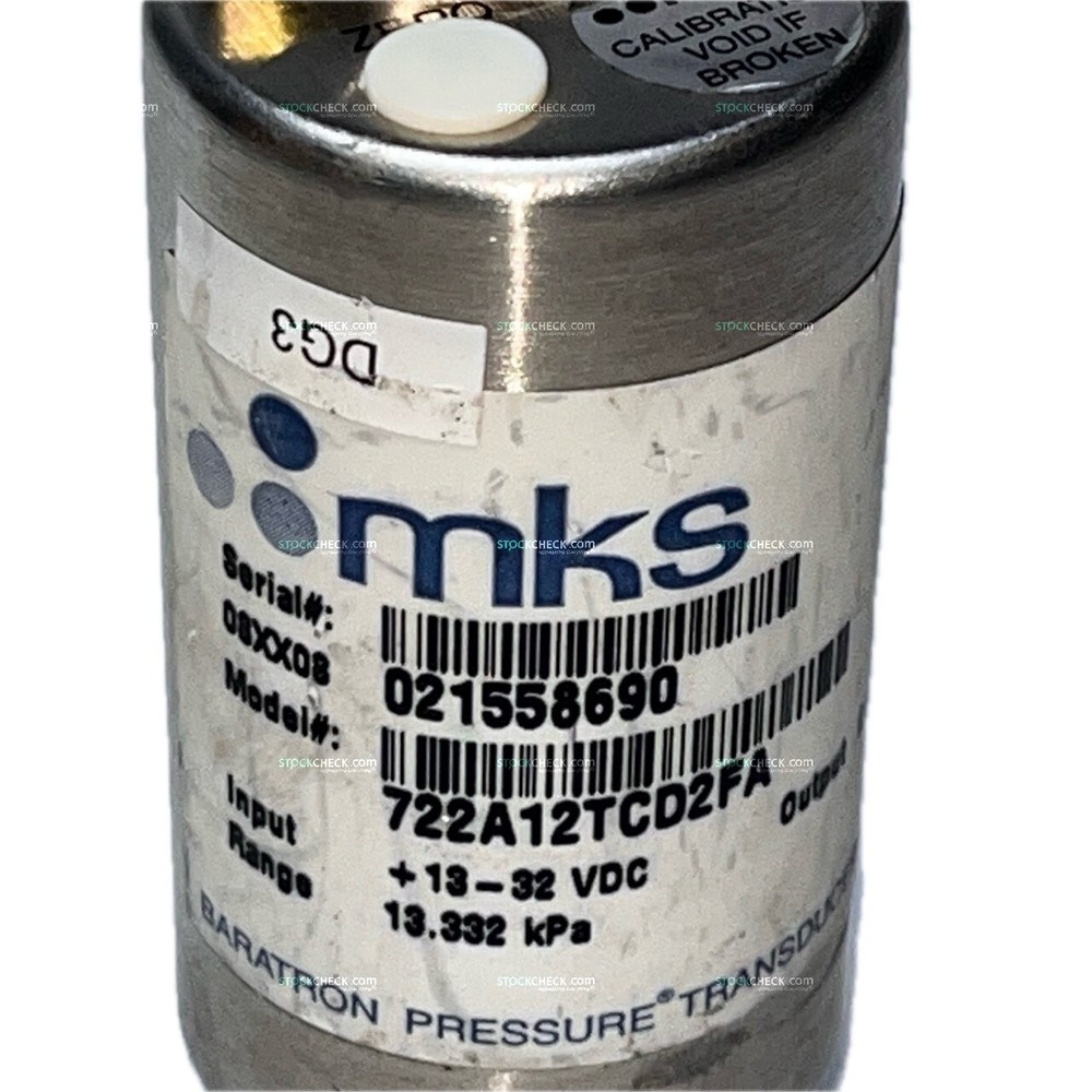 MKS Instruments 722A12TCD2FA Baratron Pressure Transducer