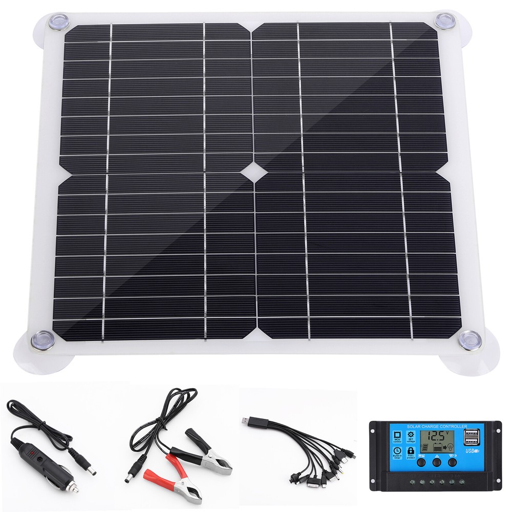 200W Solar Panel Kit 100A 12V Battery Charger With Controller For Caravan Boat