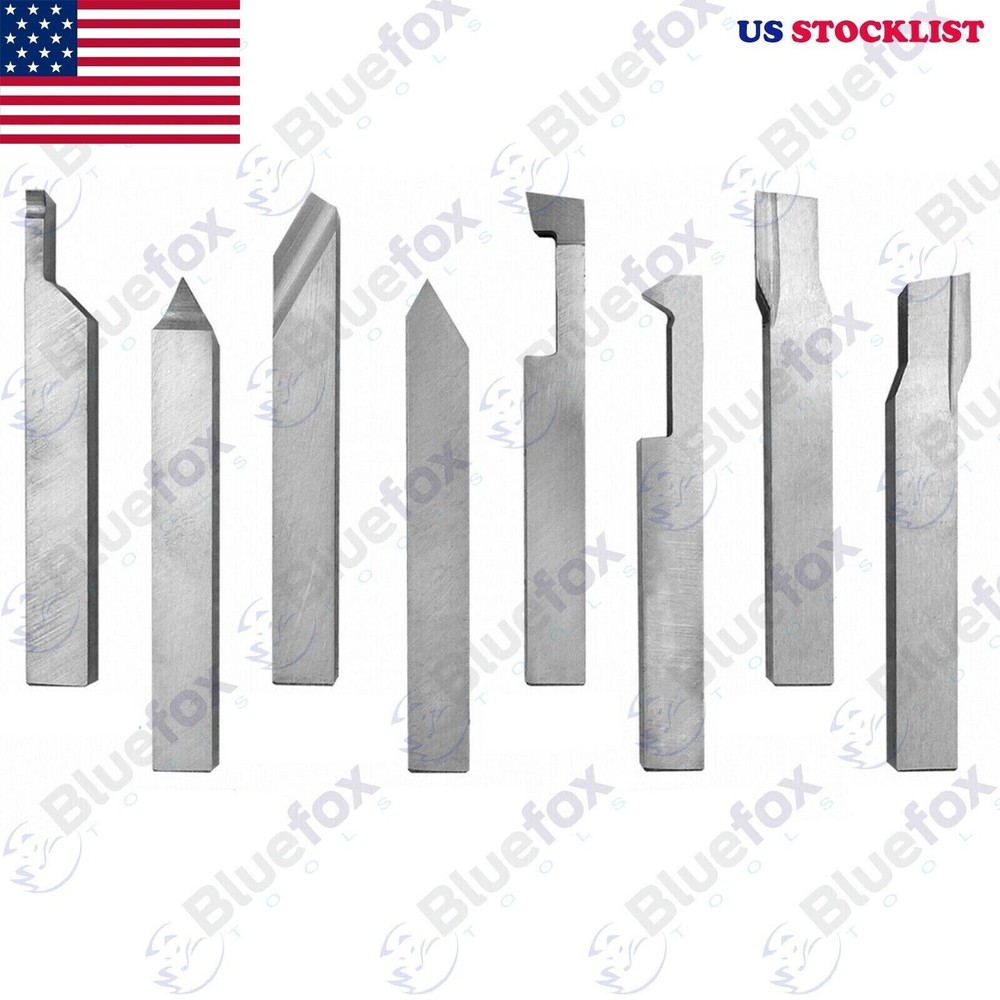 8Pcs/Set 6mm Metal Lathe Tools /knife Bits for Milling Cutting Tool Turning US
