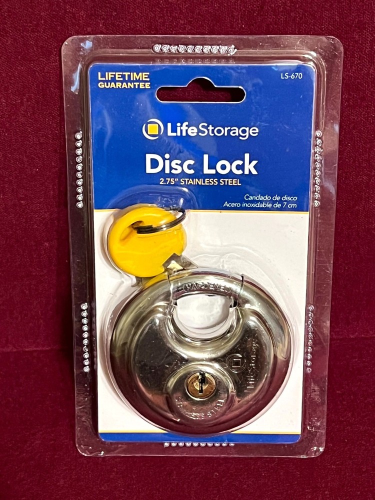 Disc Lock with keys New in Original blister pack