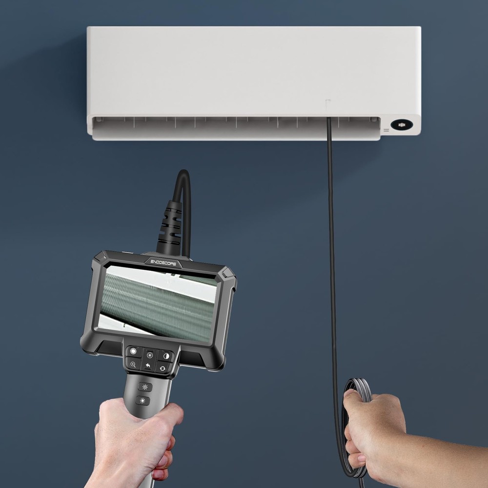 Endoscope Camera with Light - IP67 Waterproof Borescope Camera with 8 Adjusta...