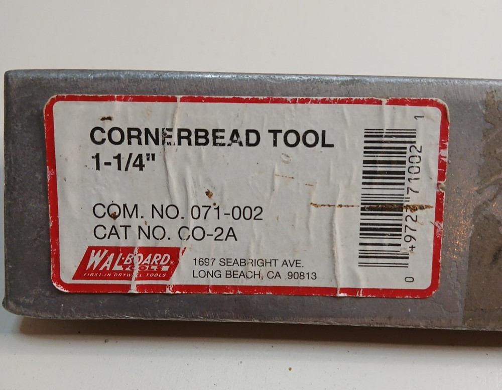 Walboard Cornerbead Tool 1-1/4” inch Tool #71-002