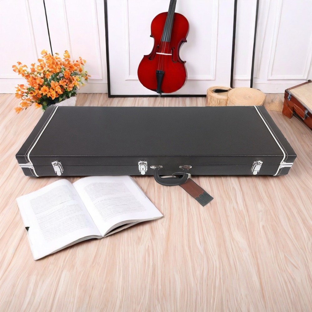 Black Square Electric Guitar Hand Shell Case For ST/TL/170/SG/Burning Fire