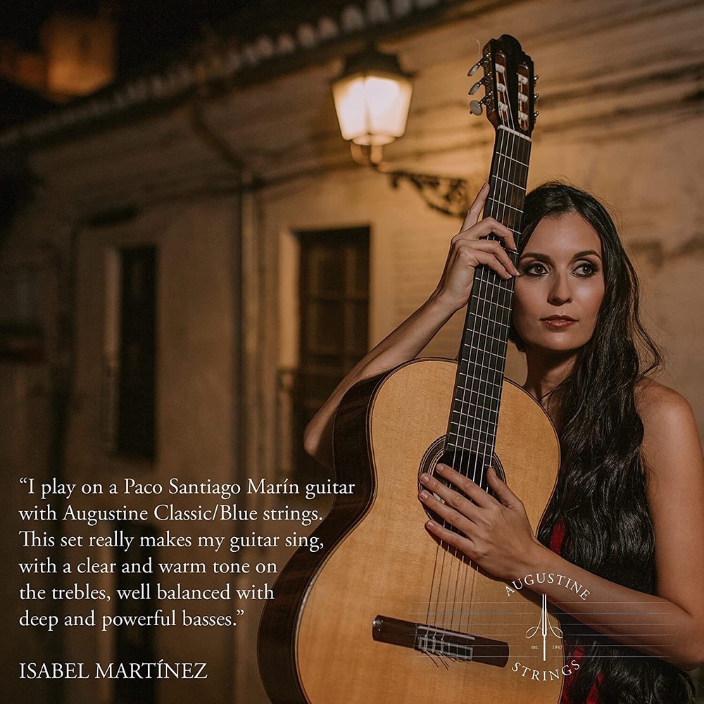 AA Augustine High Tension Classical Guitar Strings (3-Pack) Blue