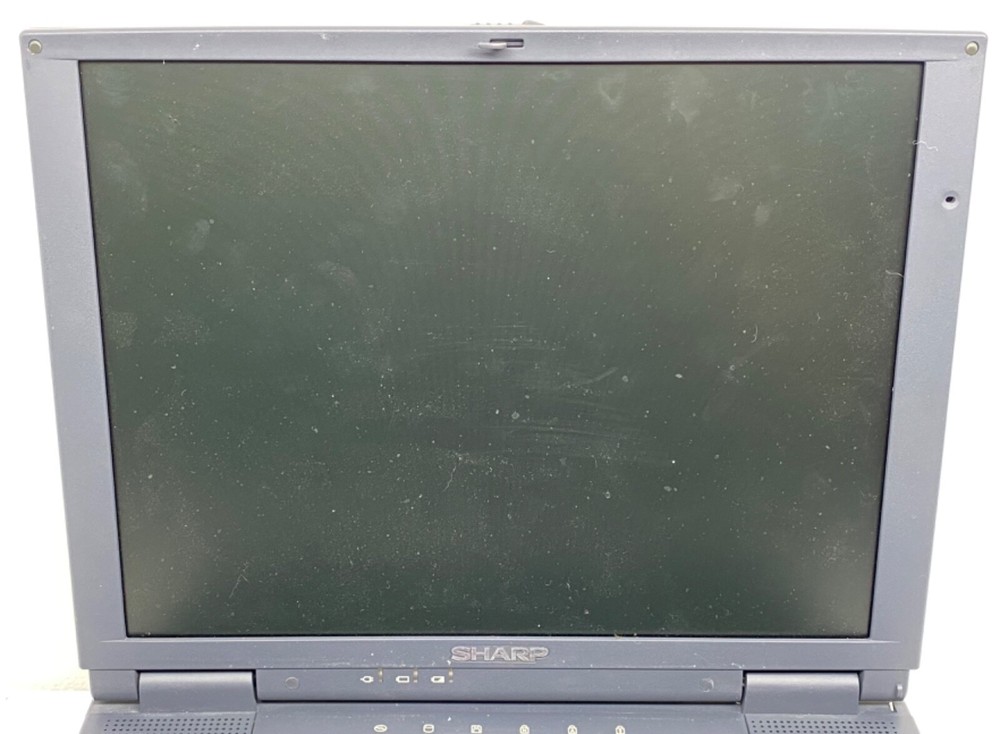 Vintage SHARP PC-9820T Personal Notebook Computer Retro Laptop CPU LOT Manuals