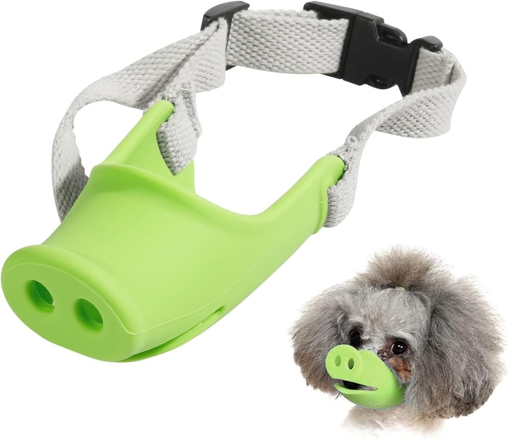 Silicone Dog Muzzle Soft Muzzle Small Medium Dogs Poodle Corgi Dachshund，Pig