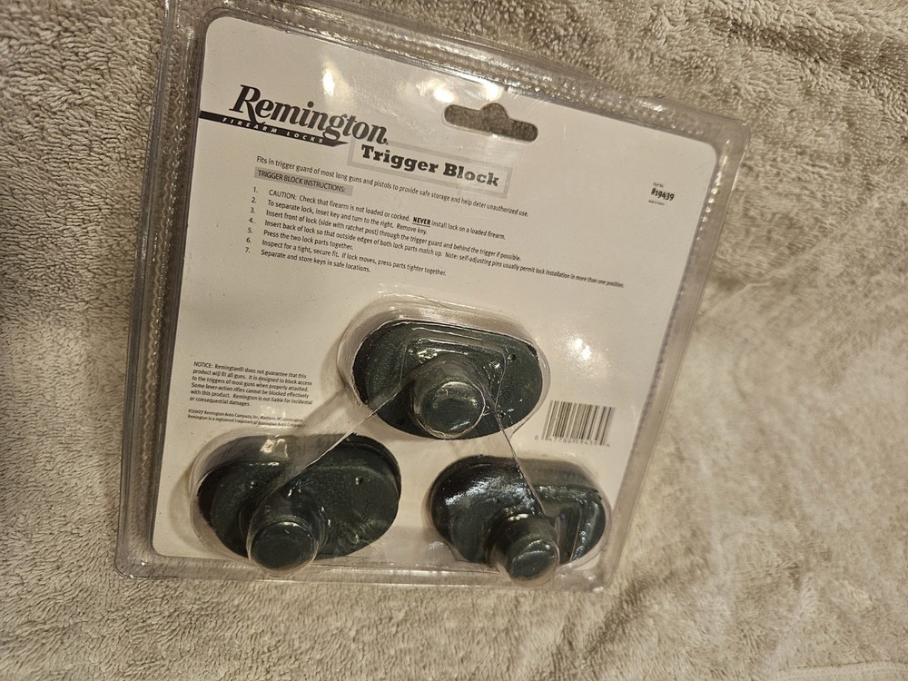 Remington Trigger Block Lock, 3 Pack Firearm Locks New / Sealed