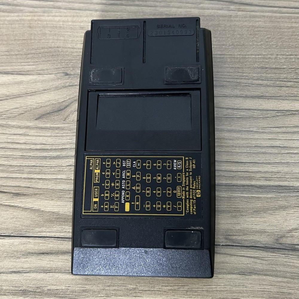 Vintage Hewlett Packard HP-41CV Handheld Programmable Scientific Calculator