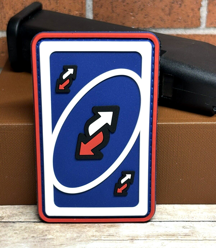 Tactical PVC Patch - Uno Reverse Card Patch -  USA Uno Reverse Card PVC Patch