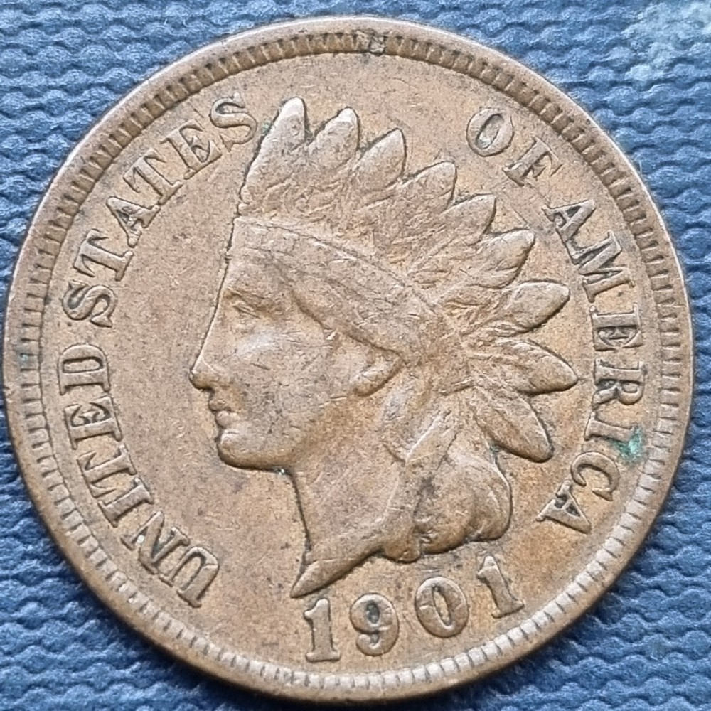 1901 Indian Head Cent 1c Better Grade XF #78542