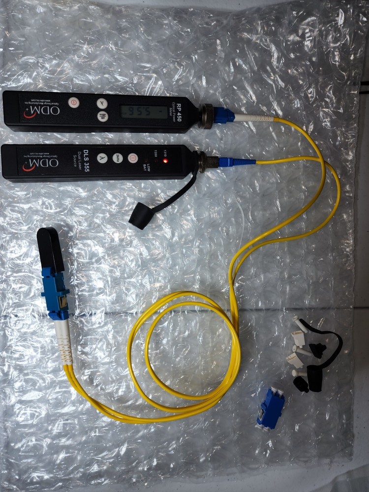 ODM DLS 355 + RP 450, adapters, test fiber, loop back (working kit)