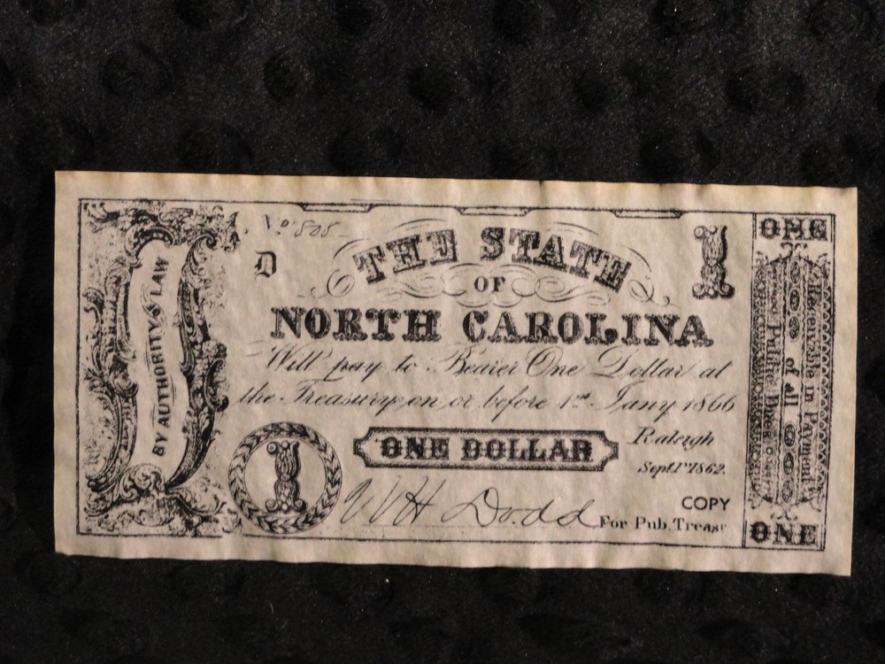 American Confederate Currency Notes "Set A"