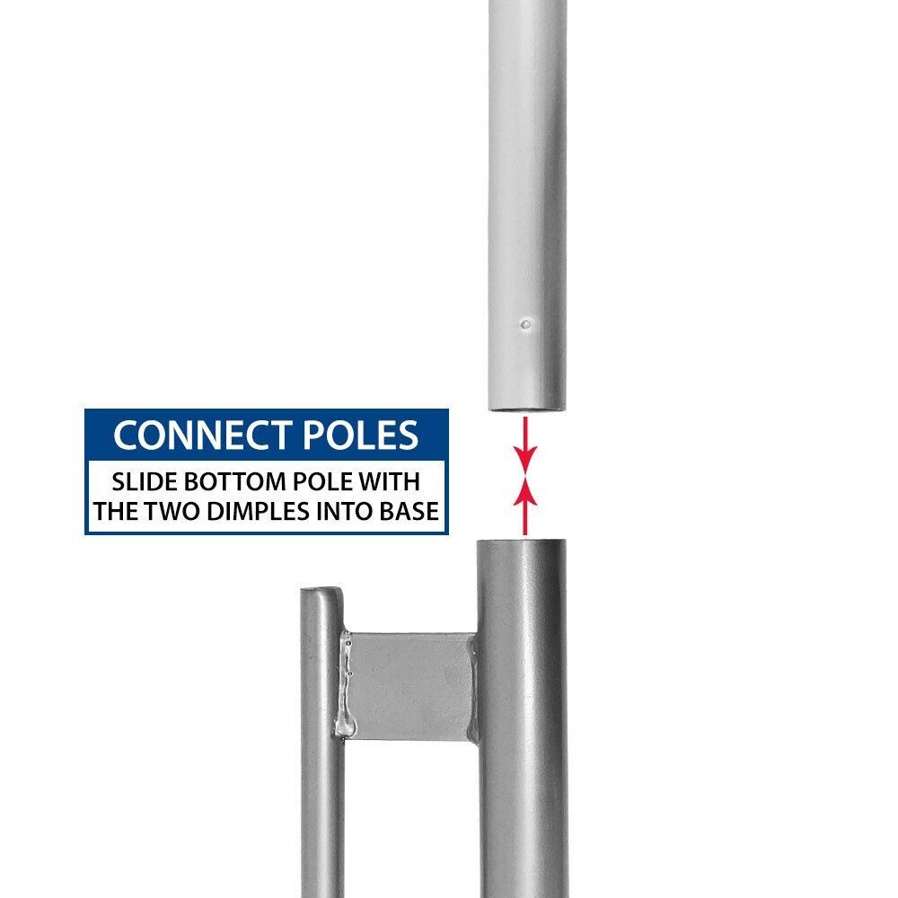 Open (Red & Yellow) Windless Advertising Flag & Pole Kit
