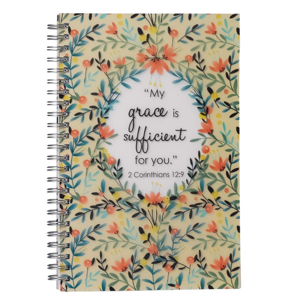 My Grace is Sufficient Inspirational Notebook with Scripture, 2 Corinthians 1...