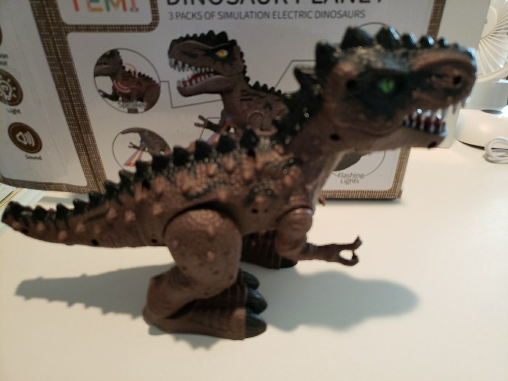 Dinosaurs 2 Pack Simulation Electric Dinosaurs New Walking