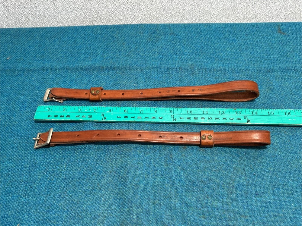 Tan Leather Belt Possibly Rifle Sling Component