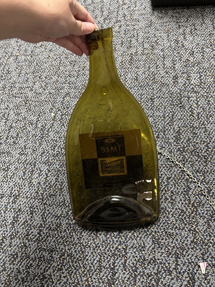 Bottle-Shaped Cheese Board with Knife