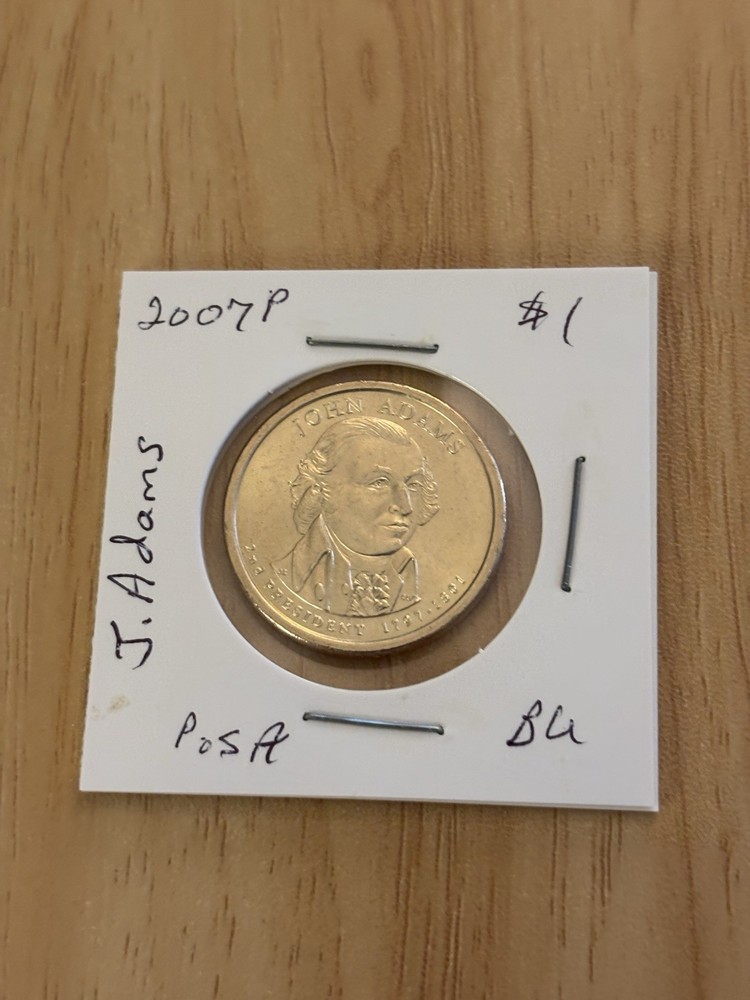 2007 P John Adams $1 Uncirculated Position A