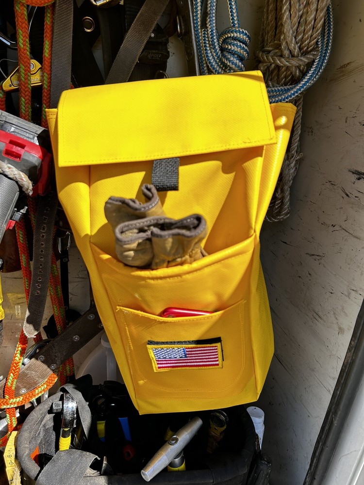 Primary Glove Bag Yellow w/ Flag