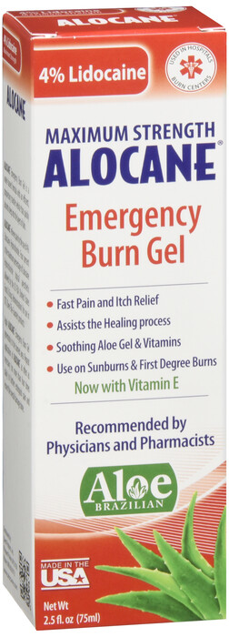 ALOCANE EMERGENCY BURN GEL HEALING PROCESS 2.5OZ