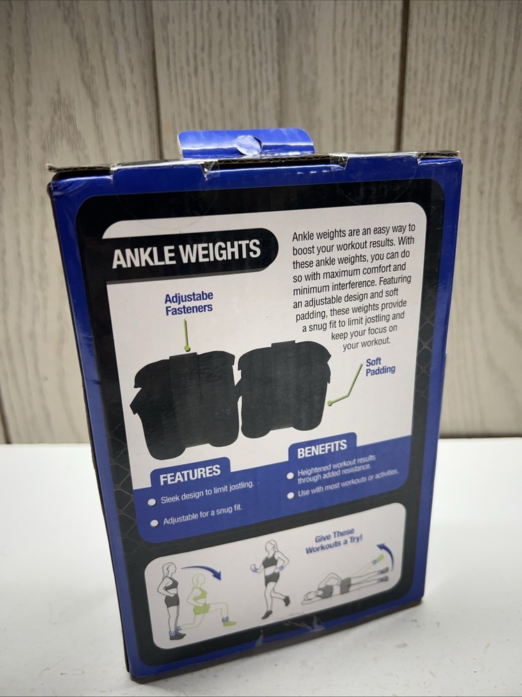 Pro Strength 2 LB Set Ankle Weights, Core, Strength and Toning - NIB