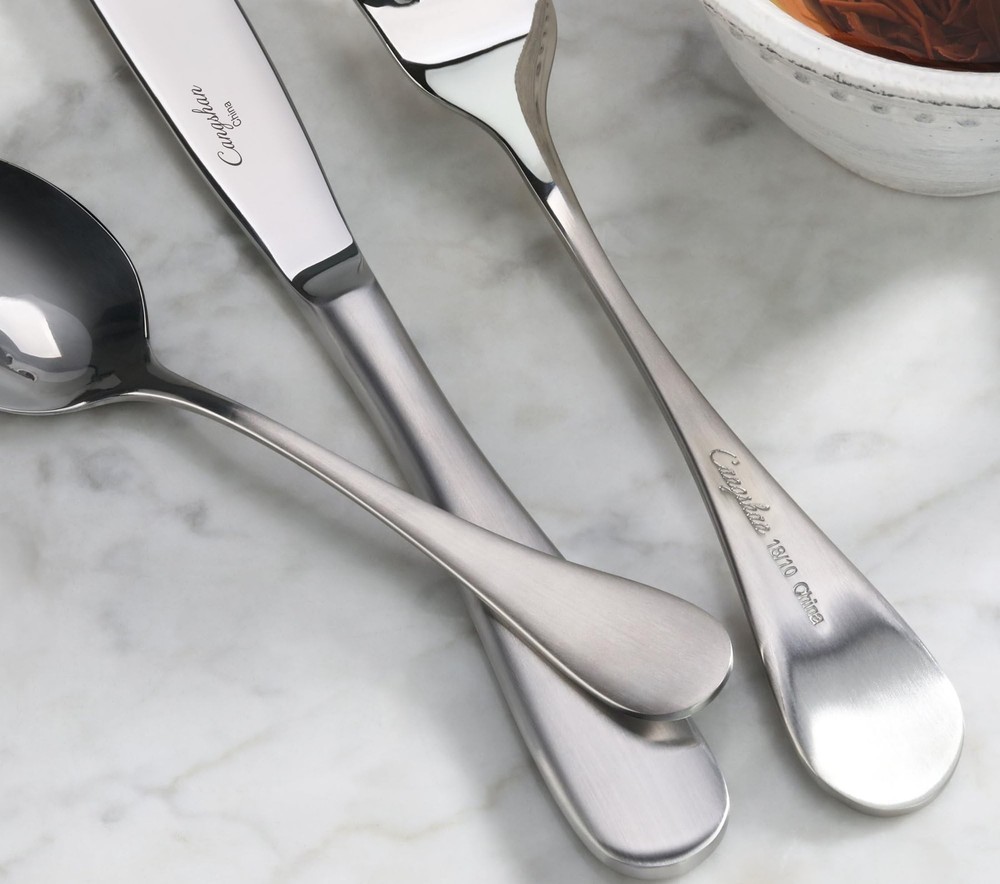 Cangshan RAIN Series Stainless Flatware Set, Window Box, Matte Finish Handle ...
