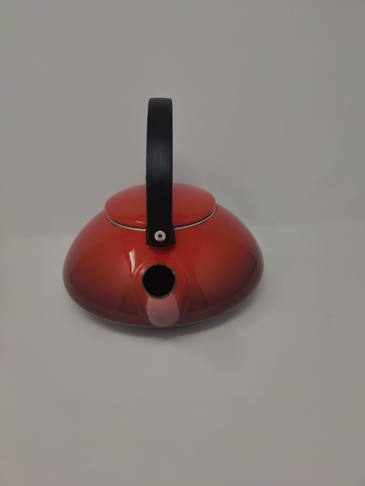 Le Creuset Red Enameled Steel Tea Kettle