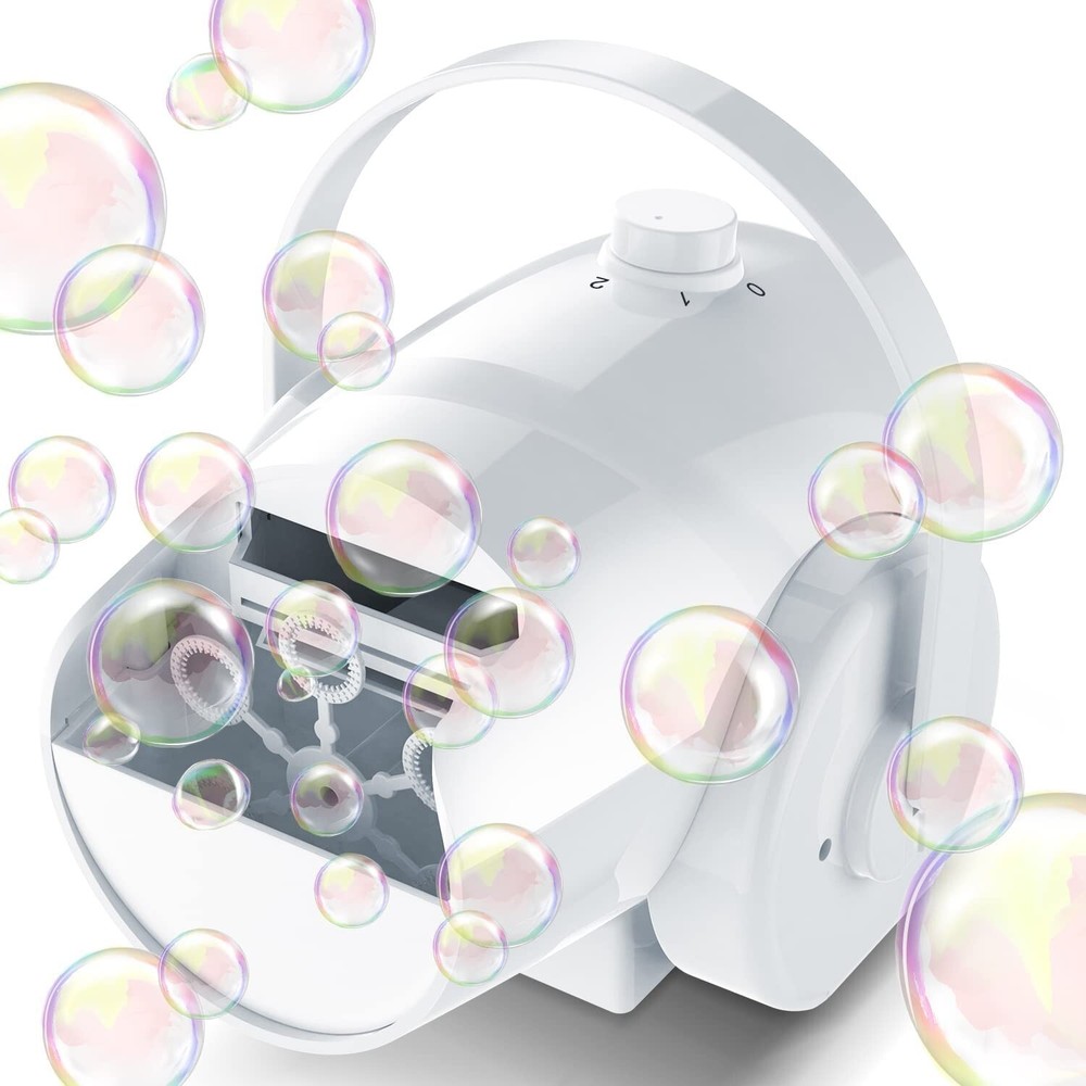 Bubble Machine Automatic Bubble Blower 5000+ Bubbles Per Minute for Kids Party