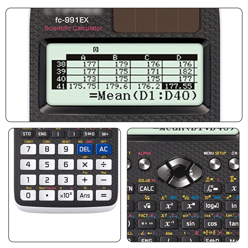 FX-991EX Advanced Engineering Scientific Calculator - 552 Function Solar